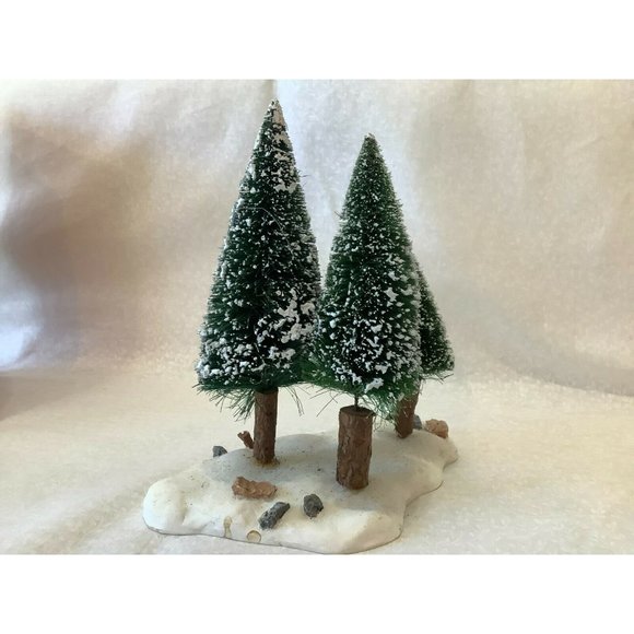 Dickens Collectables Accessories Sisal Tree Grove Porcelain Houses - Picture 10 of 11